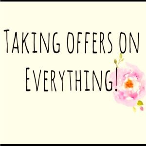 I accept offers on ALL of my stock, (within reason)